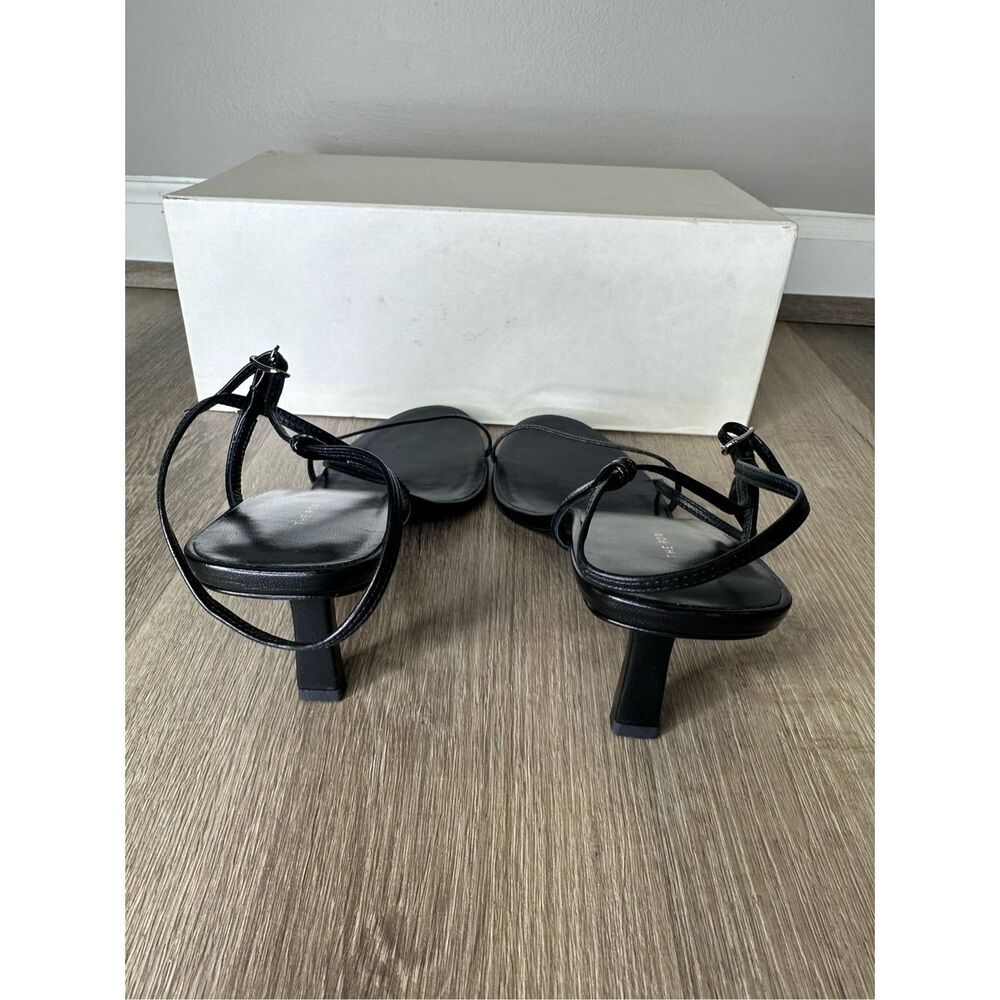 The Row Leather Strappy Heeled Bare Sandals Black Size 36 $890 - Picture 7 of 10